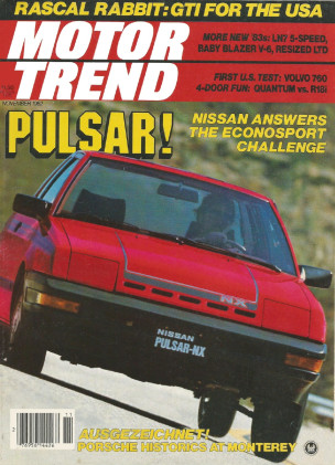 MOTOR TREND 1982 NOV - PORSCHES, GTI, T-TYPES, ABARTH